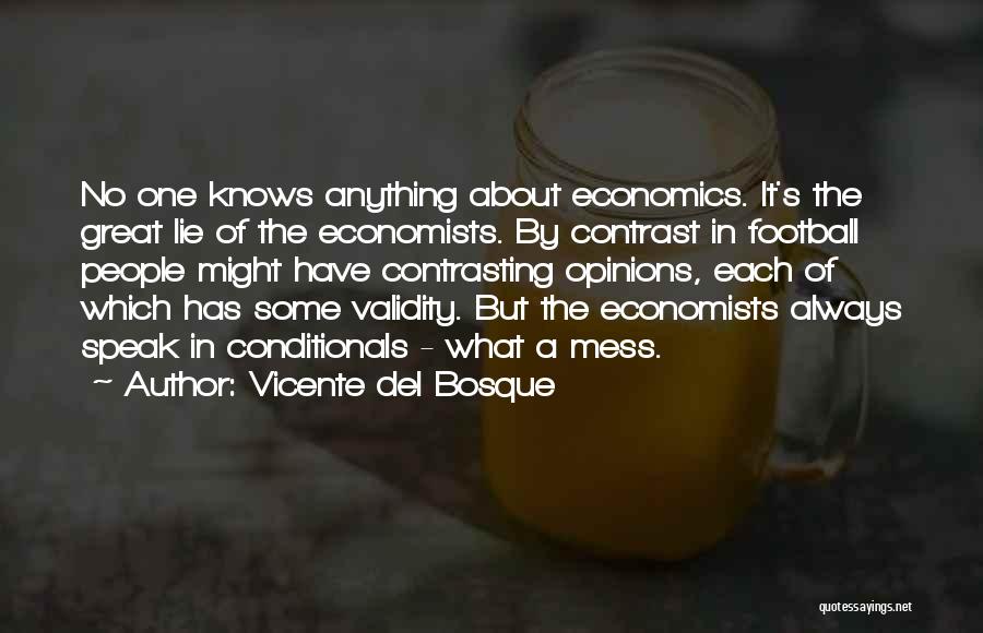 Economics By Economists Quotes By Vicente Del Bosque