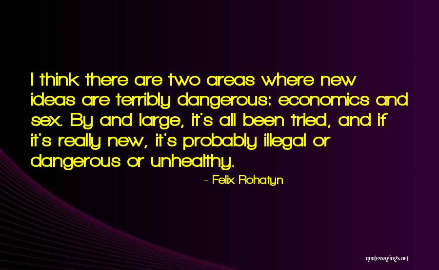 Economics Quotes By Felix Rohatyn Economics Quotes By Felix Rohatyn