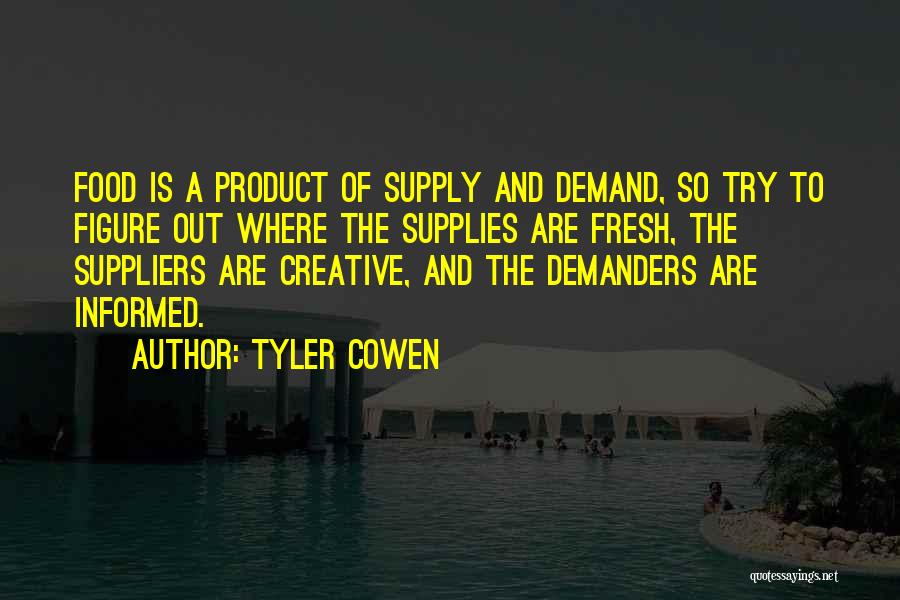 Economics Supply And Demand Quotes By Tyler Cowen