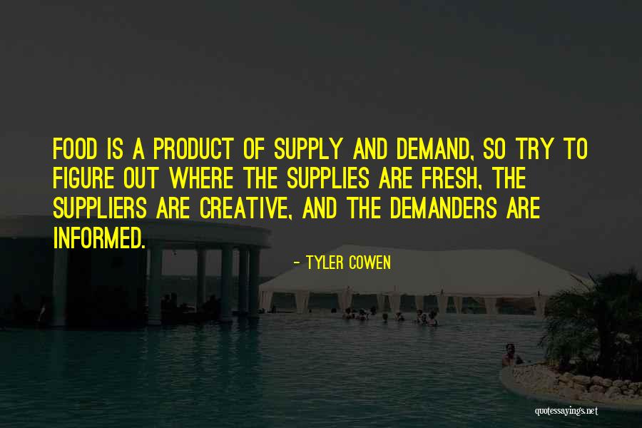 Economics Supply And Demand Quotes By Tyler Cowen