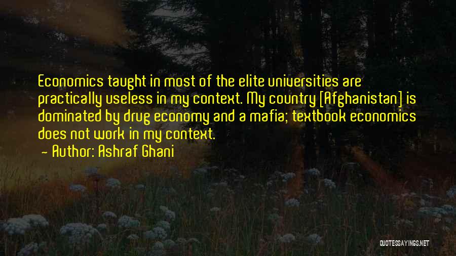 Economy And Economics Quotes By Ashraf Ghani