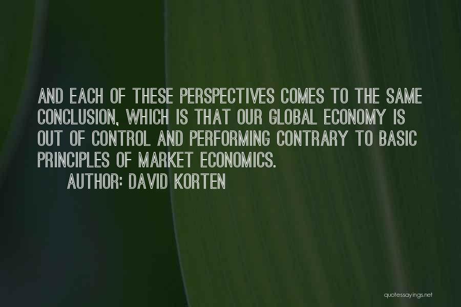 Economy And Economics Quotes By David Korten