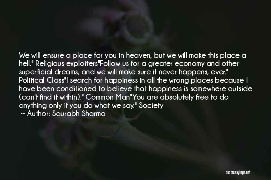 Economy And Politics Quotes By Saurabh Sharma