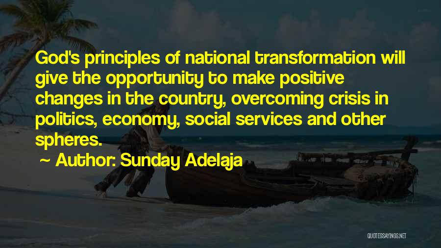 Economy And Politics Quotes By Sunday Adelaja
