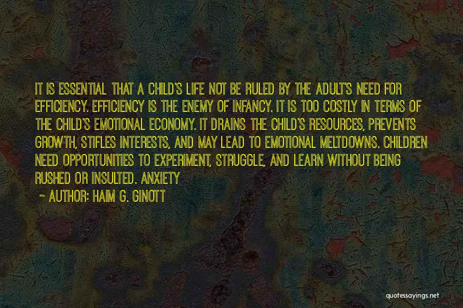 Economy Quotes By Haim G. Ginott
