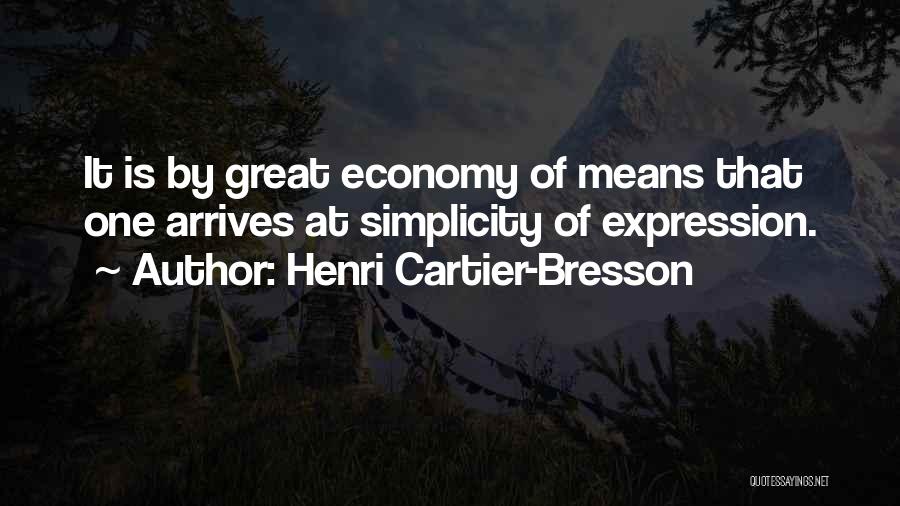 Economy Quotes By Henri Cartier-Bresson