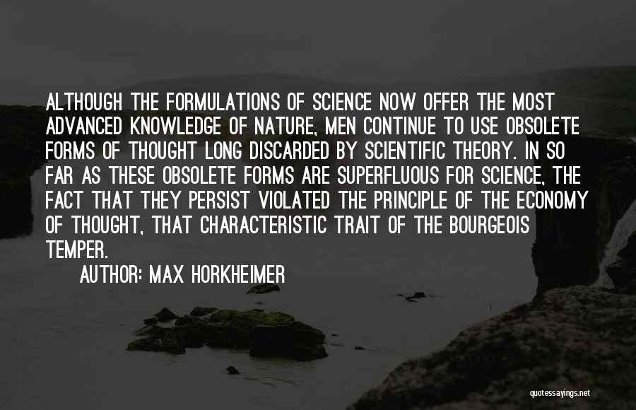 Economy Quotes By Max Horkheimer