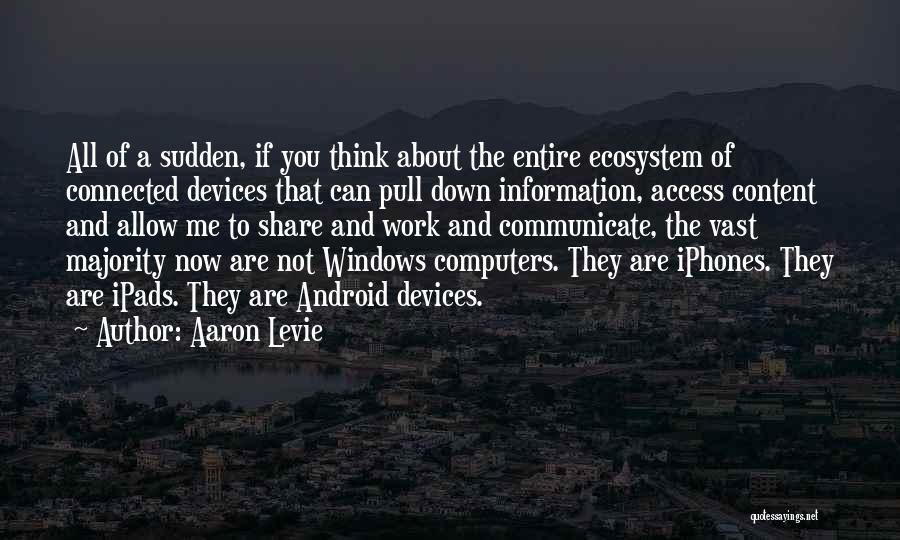 Ecosystem Quotes By Aaron Levie