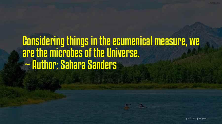 Ecumenical Quotes By Sahara Sanders