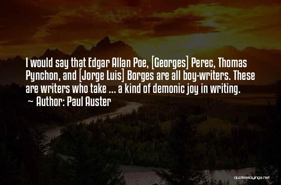 Edgar Poe Quotes By Paul Auster