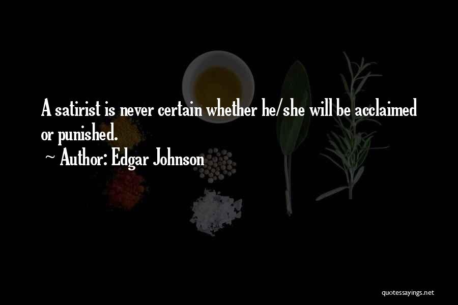 Edgar Quotes By Edgar Johnson