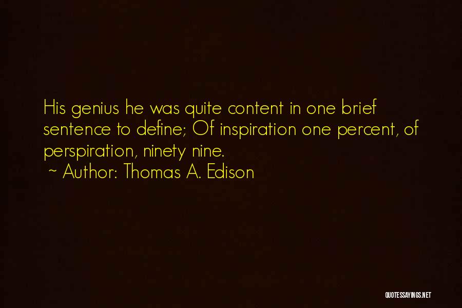Edison Quotes By Thomas A. Edison