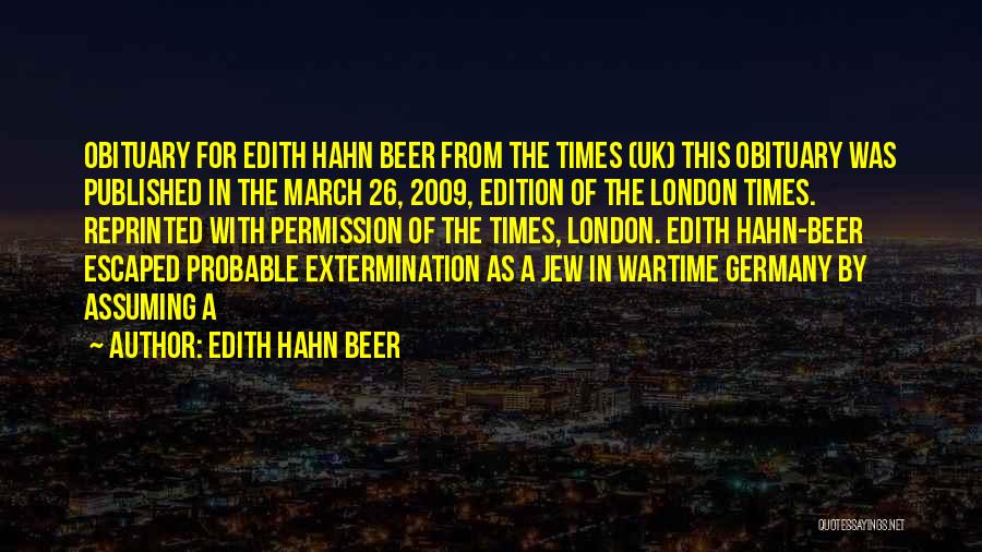 Edith Hahn Beer Quotes 1589977
