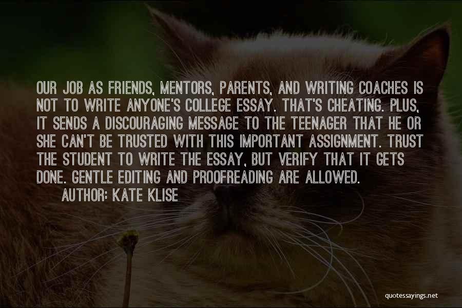 Editing And Proofreading Quotes By Kate Klise