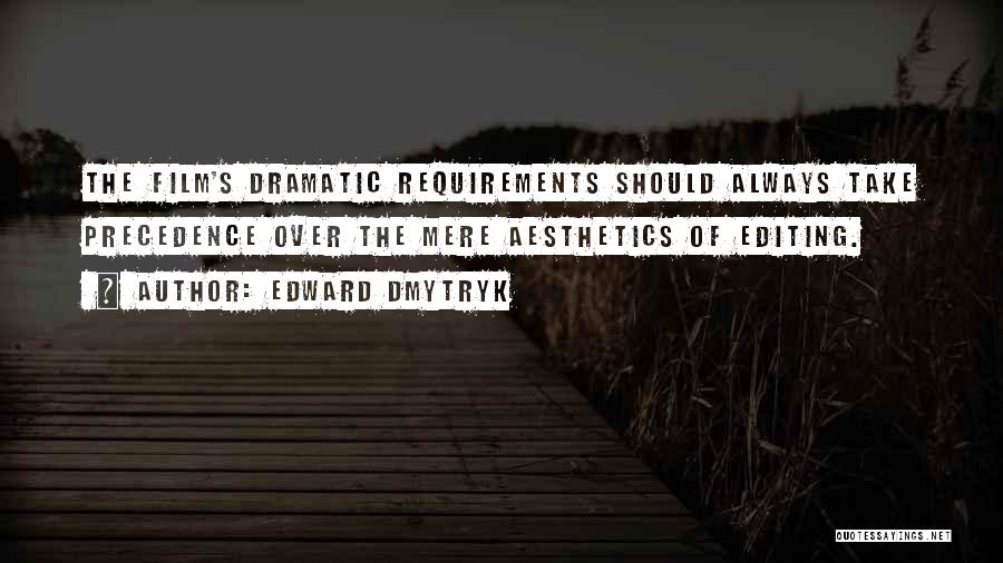 Editing Film Quotes By Edward Dmytryk