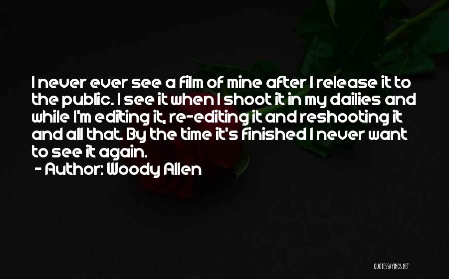 Editing Film Quotes By Woody Allen