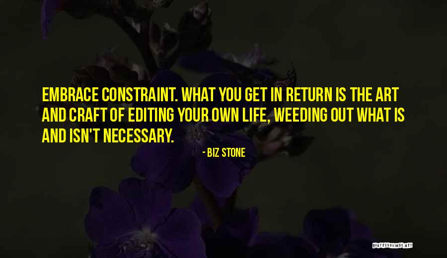 Editing In Your Life Quotes By Biz Stone Editing In Your Life Quotes By Biz Stone