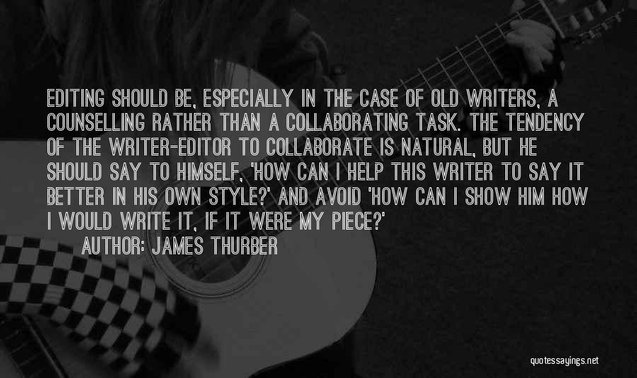 Editing Quotes By James Thurber