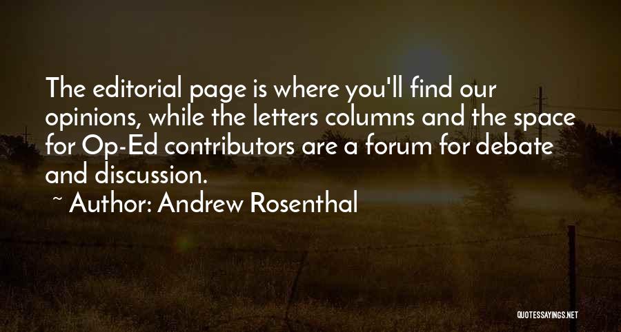 Editorial Quotes By Andrew Rosenthal