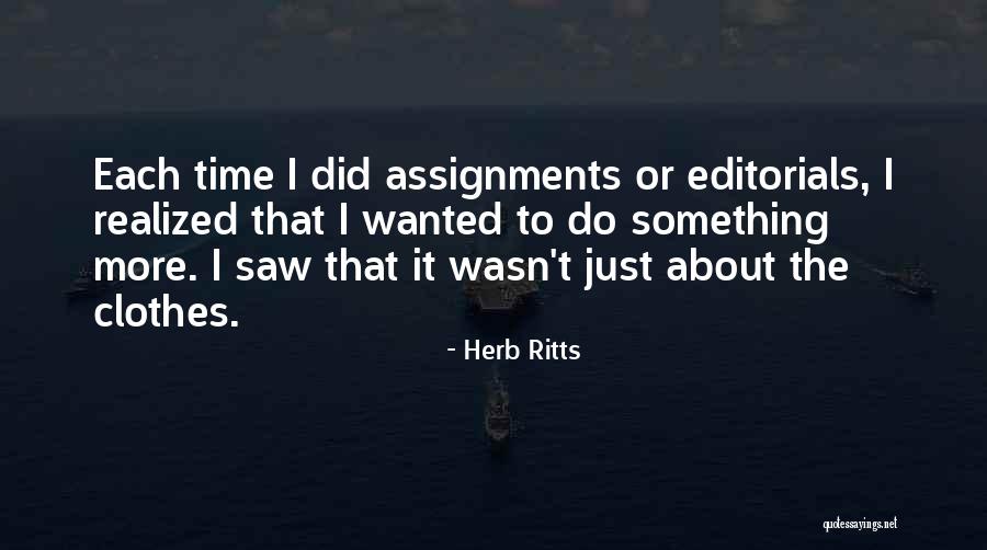 Editorials Quotes By Herb Ritts