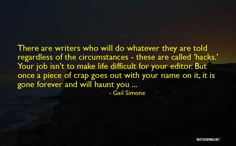 Editors And Writers Quotes By Gail Simone