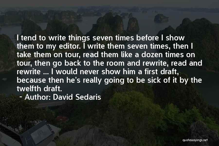 Editors Editing Quotes By David Sedaris