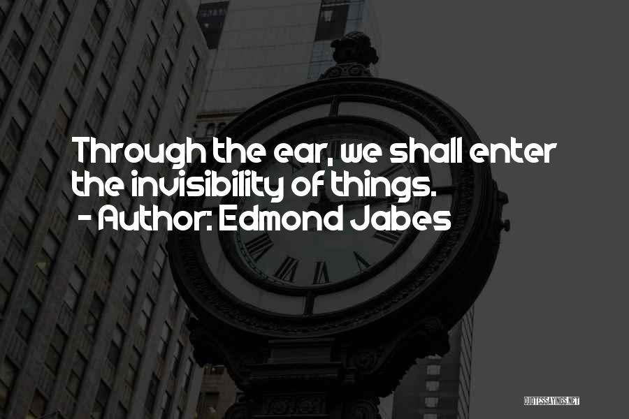 Edmond Jabes Quotes 935203