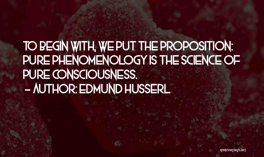 Edmund Husserl Phenomenology Quotes By Edmund Husserl