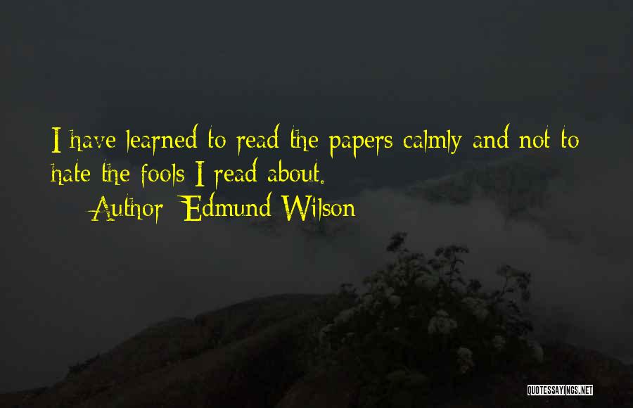 Edmund Wilson Quotes 935130