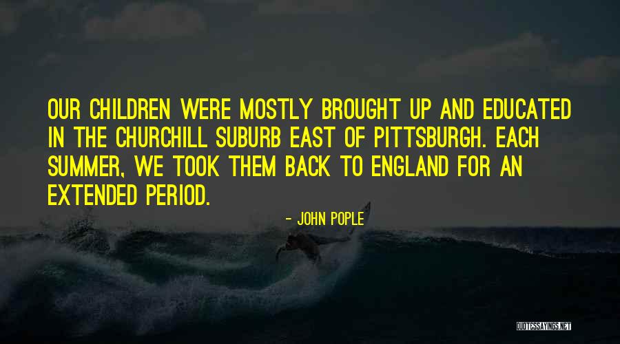 Educated Quotes By John Pople