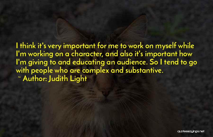 Educating Quotes By Judith Light
