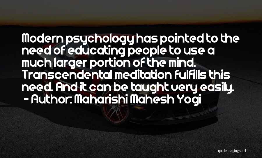 Educating Yourself Quotes By Maharishi Mahesh Yogi