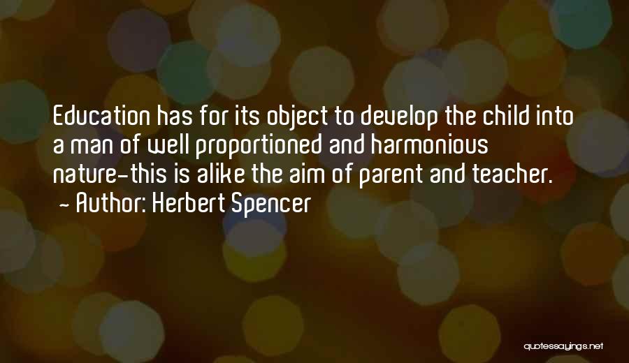 Education Aim Quotes By Herbert Spencer