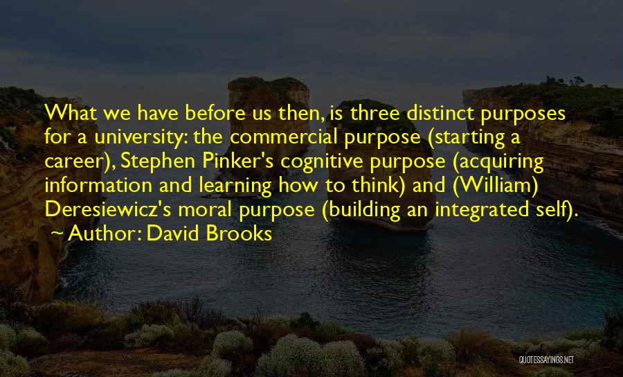 Education And College Quotes By David Brooks