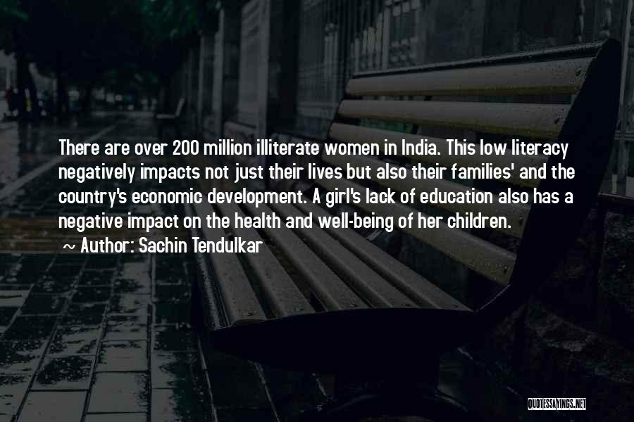 Education And Economic Development Quotes By Sachin Tendulkar
