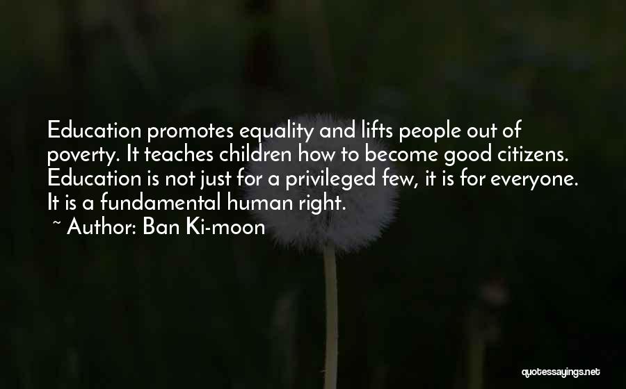 Education And Equality Quotes By Ban Ki-moon