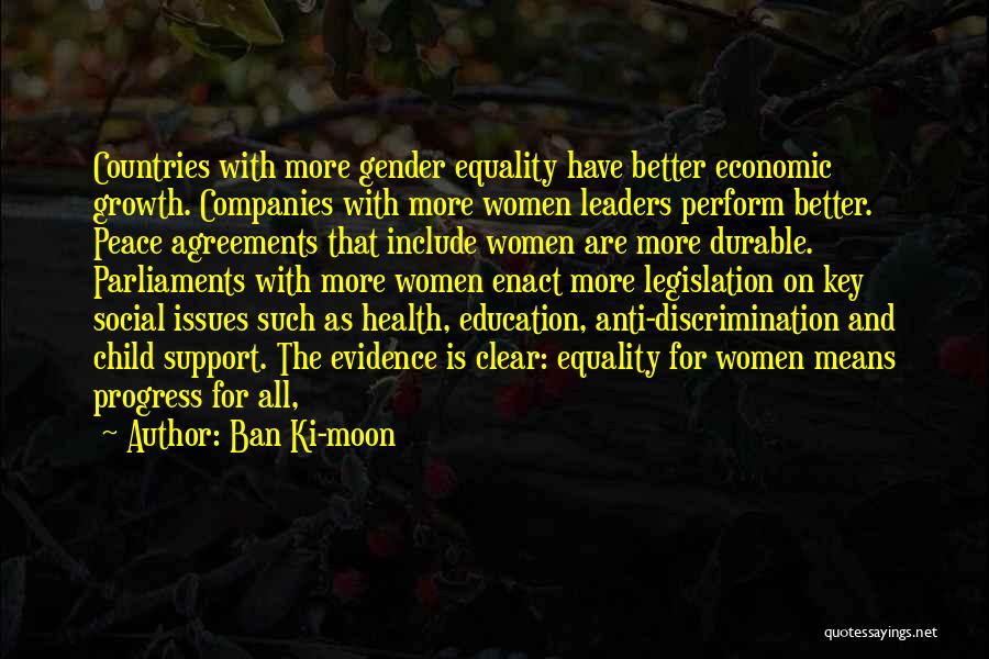 Education And Equality Quotes By Ban Ki-moon