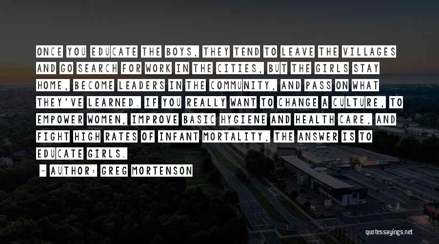 Education And Health Care Quotes By Greg Mortenson