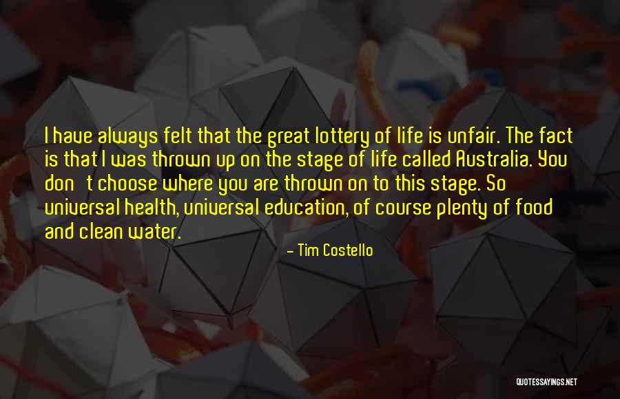 Education And Health Quotes By Tim Costello