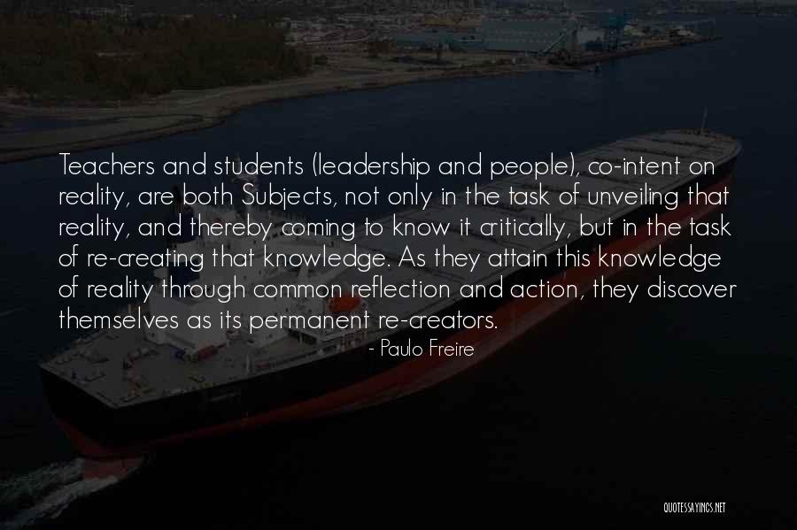 Education And Leadership Quotes By Paulo Freire