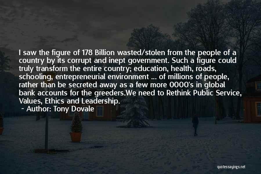 Education And Leadership Quotes By Tony Dovale