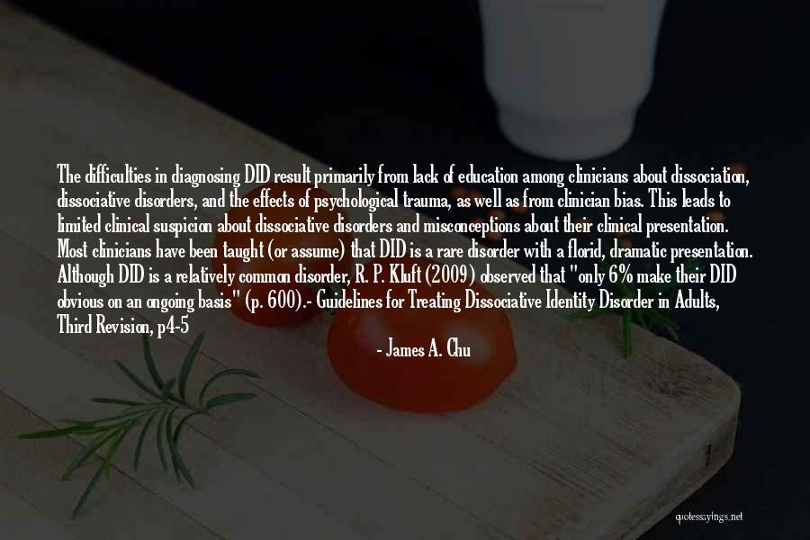 Education And Mental Health Quotes By James A. Chu