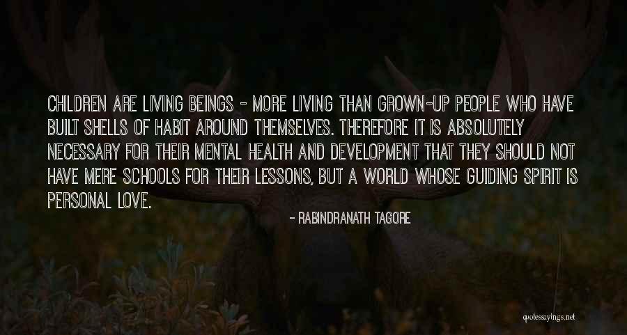 Education And Mental Health Quotes By Rabindranath Tagore