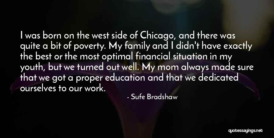 Education And Poverty Quotes By Sufe Bradshaw