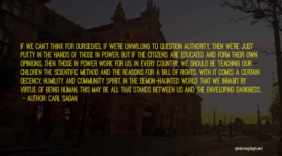 Education And Power Quotes By Carl Sagan