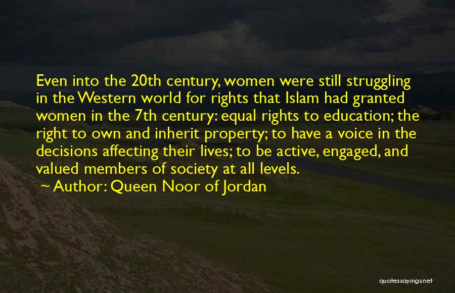 Education And Society Quotes By Queen Noor Of Jordan