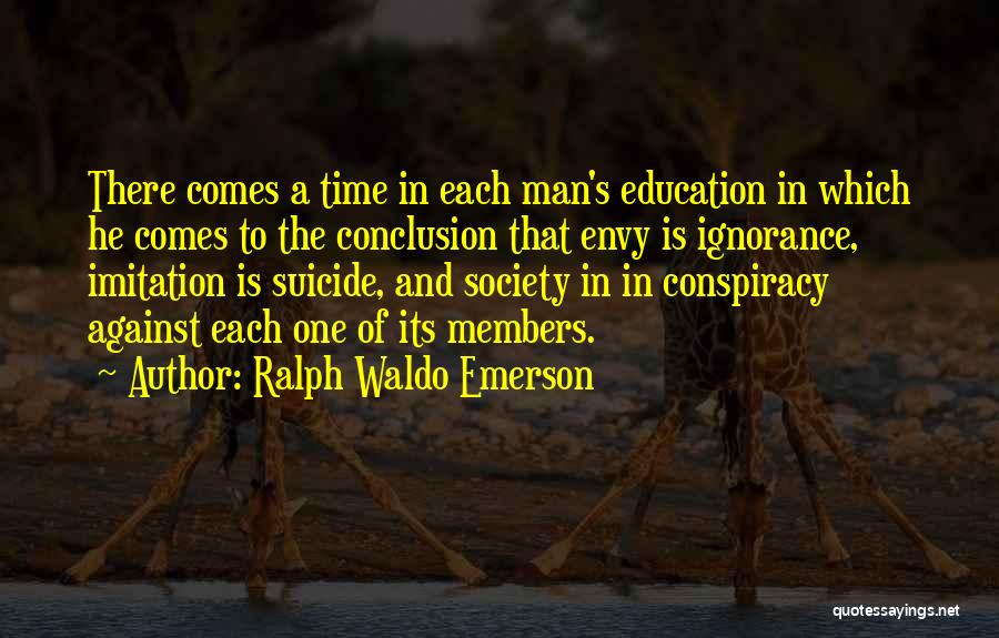 Education And Society Quotes By Ralph Waldo Emerson