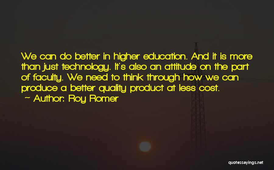 Education And Technology Quotes By Roy Romer