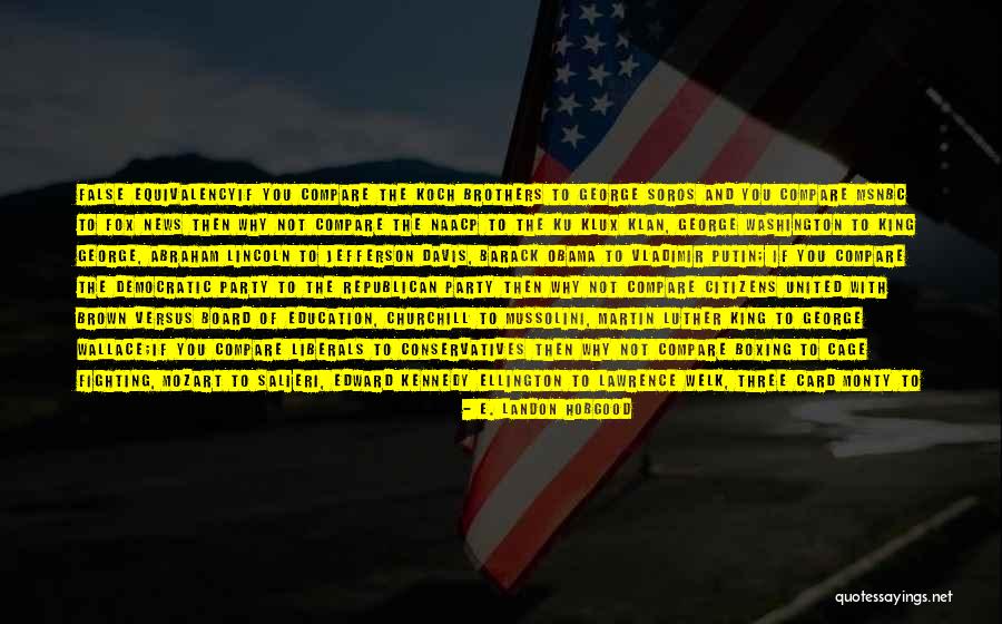 Education Barack Obama Quotes By E. Landon Hobgood