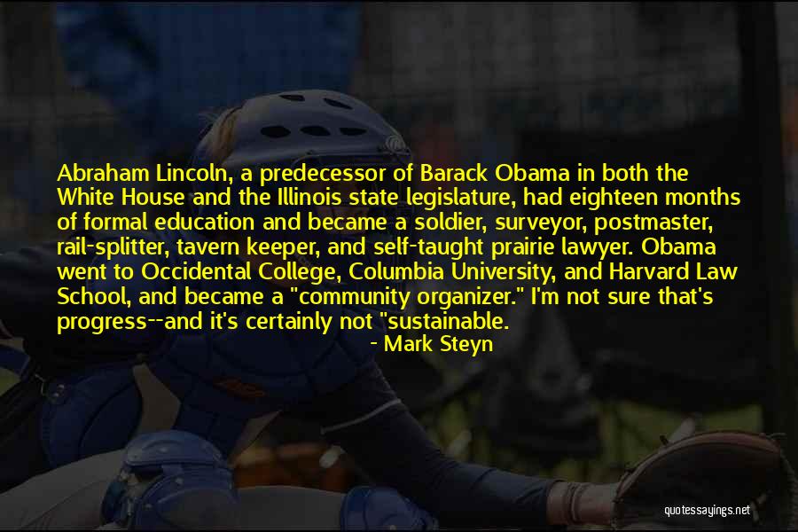 Education Barack Obama Quotes By Mark Steyn